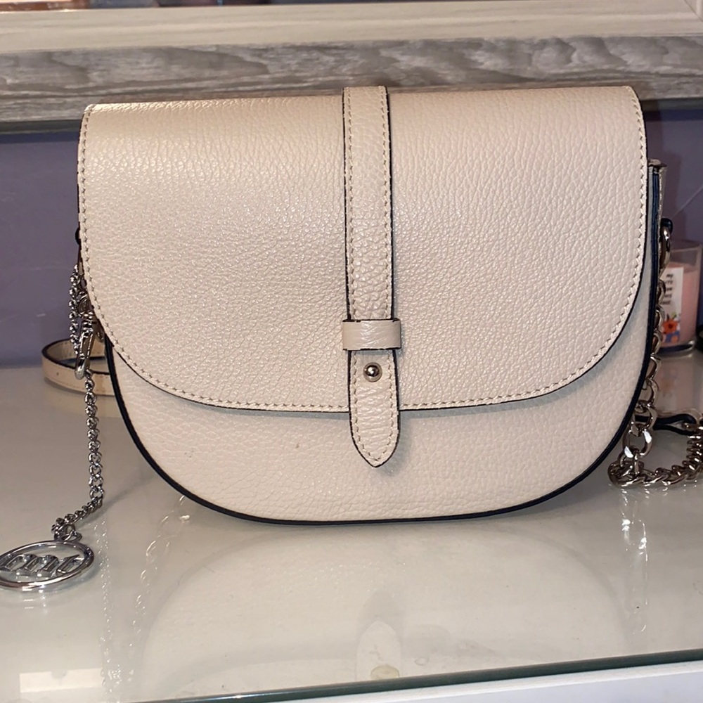Mia Tomazzi Giusanno Curved Leather Crossbody Bag